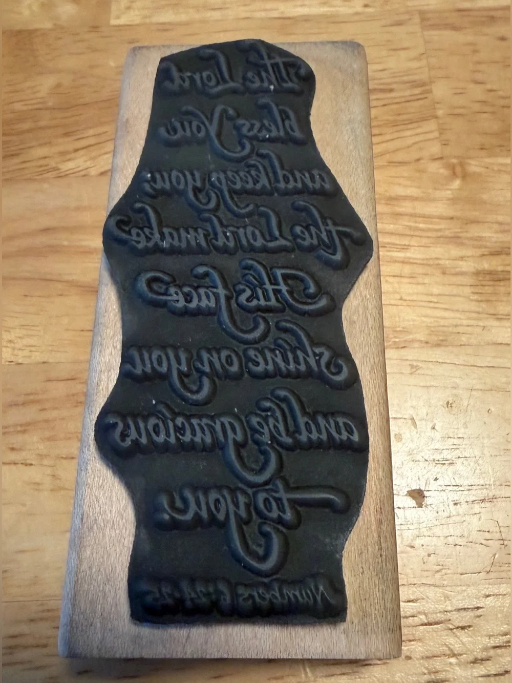 Stampendous wood mounted